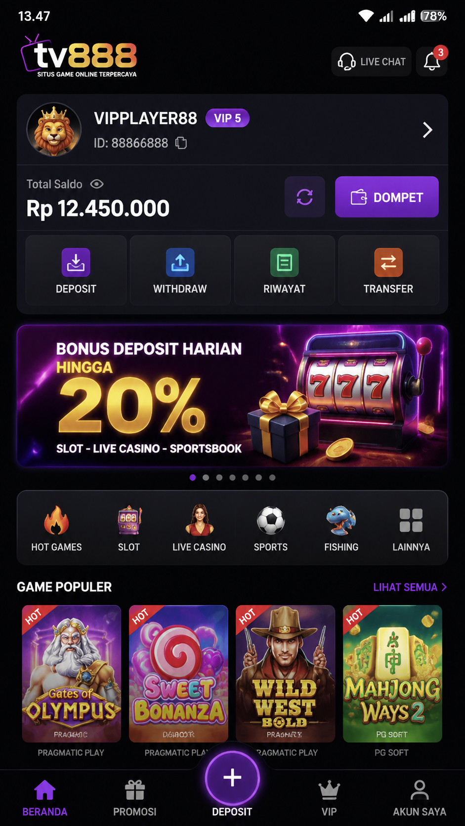 Screenshot 3 tv888